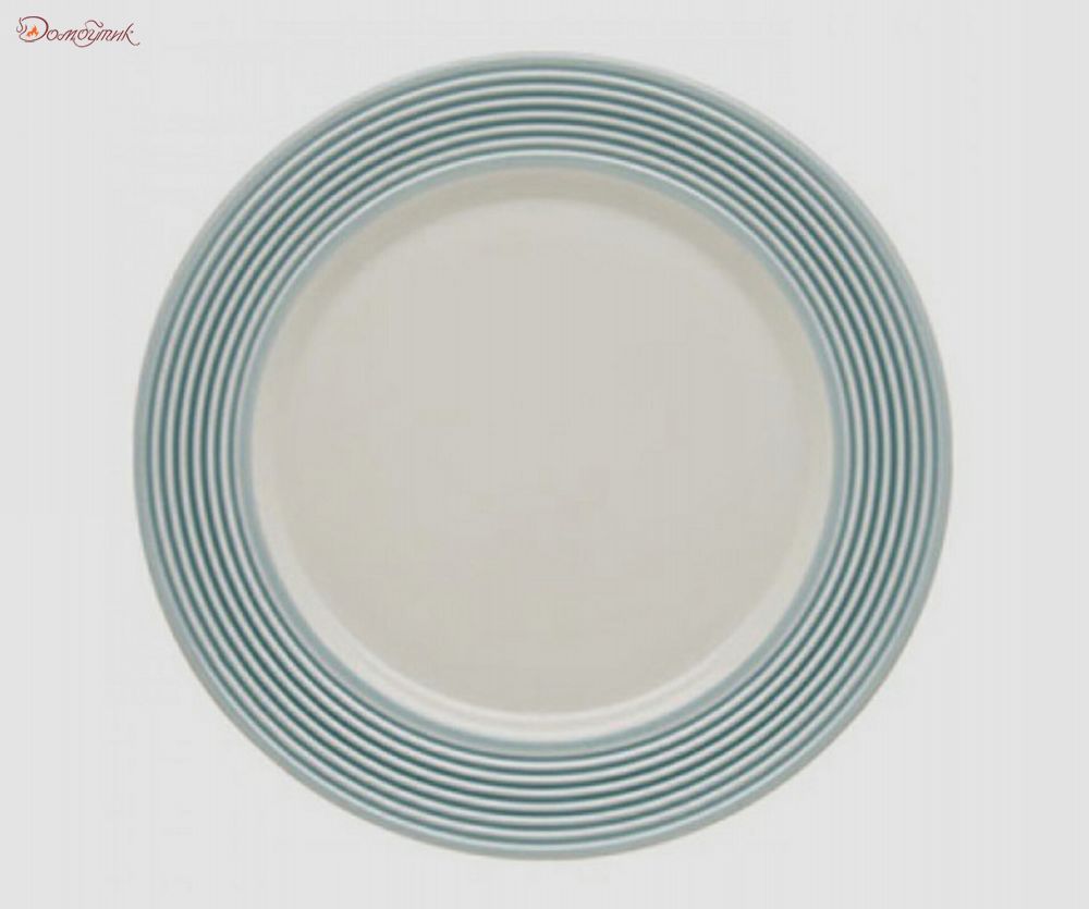 Тарелка обеденная "Аллея Тин Кен" голубая 28 см - фото 1