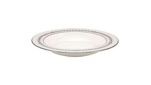 Тарелка для пасты Lenox Королевский жемчуг 23 см белая