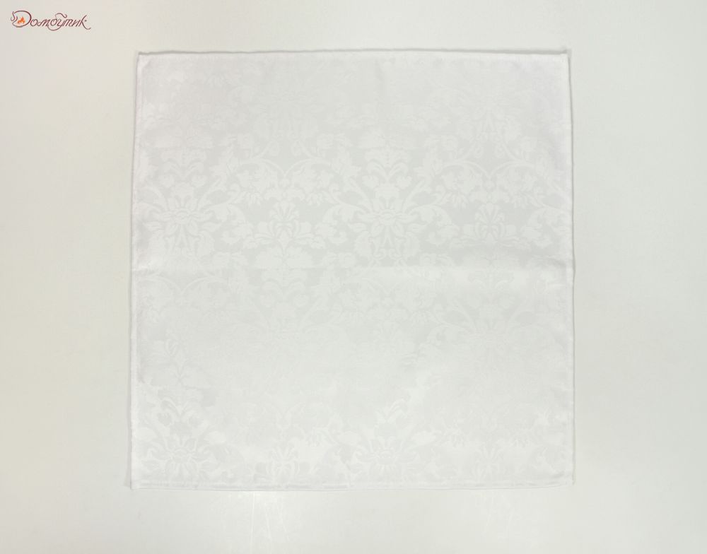 Салфетки "Жаккард Барокко" белые 35х35 см (6 шт.), водоотталкивающие - фото 1