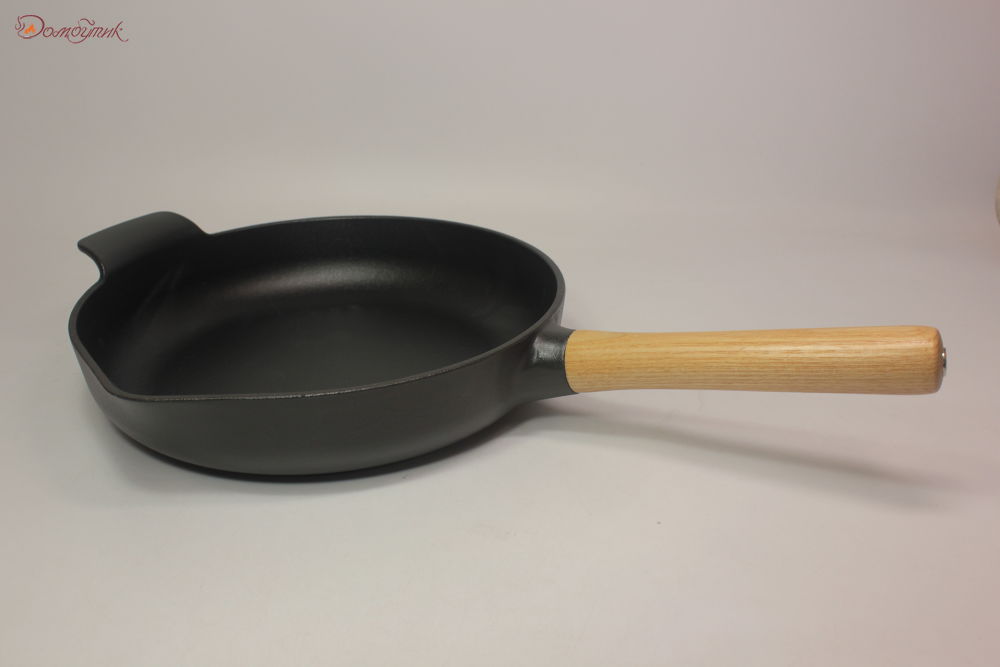 Сковорода чугунная 26 см, черная - фото 1