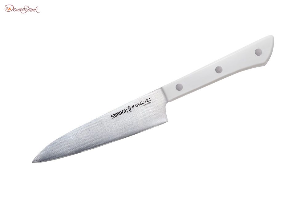 Нож кухонный "Samura HARAKIRI" универсальный 120 мм, корроз.-стойкая сталь, ABS пластик - фото 1