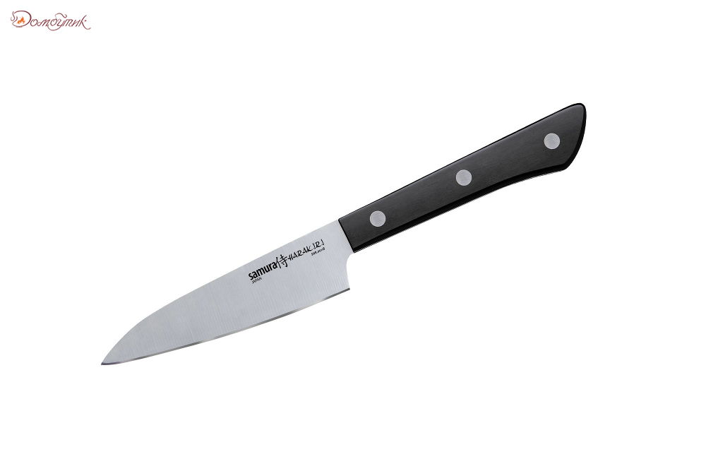 Нож кухонный "Samura HARAKIRI" овощной 99 мм, корроз.-стойкая сталь, ABS пластик - фото 1