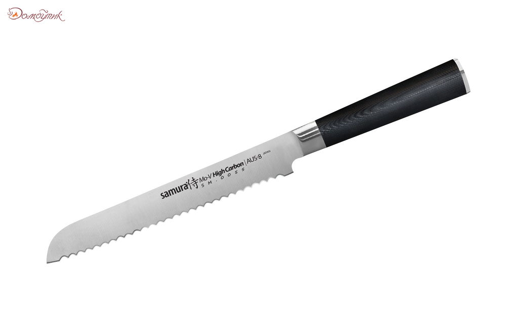 Нож кухонный "Samura Mo-V" для хлеба 230 мм, G-10 - фото 1