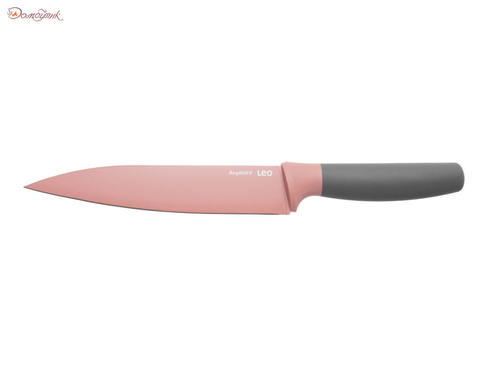 Нож для мяса 19 см (розовый) - фото 1