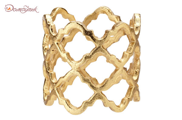Кольцо для салфетки "Решетка" 5 см (золото)