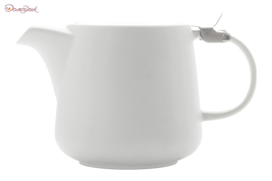 Чайник с ситечком Оттенки (белый), 600мл - фото 1