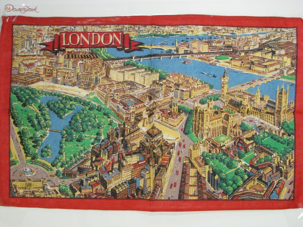 Кухонное полотенце "Карта Лондона " - фото 1