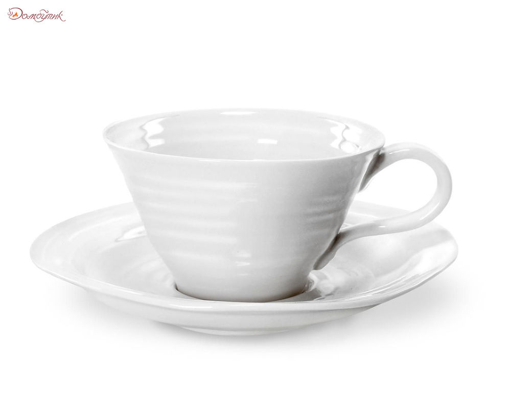 Набор из 4 чашек чайных с блюдцем 300мл "Софи Конран для Портмерион" (белая) - фото 1