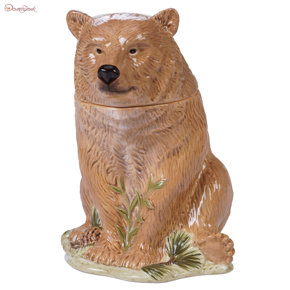 Банка для печенья 3D "Заповедный лес" 25см (медведь), Certified Intl - фото 1