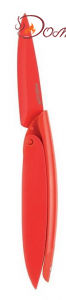 Нож для чистки овощей 8 см, красный, Mastrad - фото 1