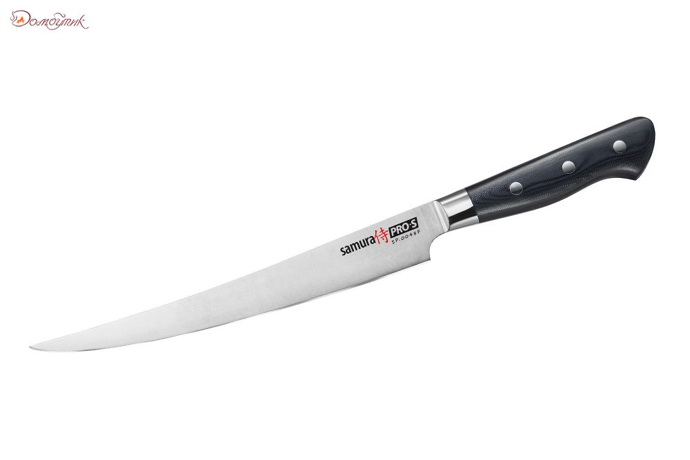 Нож кухонный "Samura Pro-S" филейный Fisherman 224 мм, G-10 - фото 1
