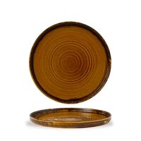 Тарелка с вертикальным бортом, 26 см, коричневая, New Harvest, Churchill - фото 1