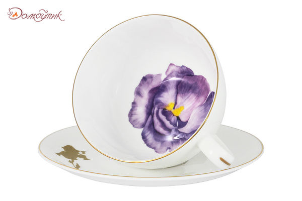 Чашка с блюдцем 250 мл Iris Flowers, Anna Lafarg Emily