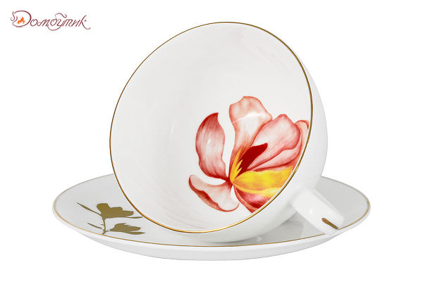 Чашка с блюдцем 250 мл Magnolia Flowers, Anna Lafarg Emily