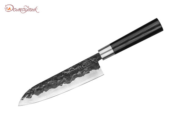Нож кухонный "Samura BLACKSMITH" Сантоку 182 мм - фото 1