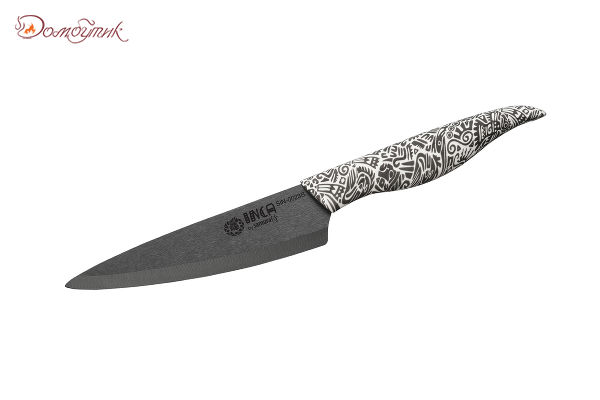 Нож кухонный "Samura Inca" универсальный 155 мм, чёрная циркониевая керамика