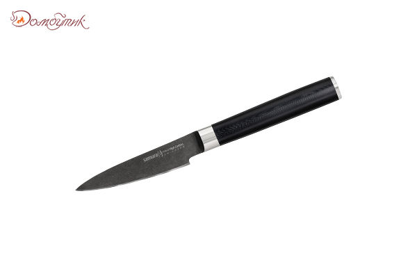 Нож кухонный "Samura Mo-V Stonewash" овощной 90 мм, G-10