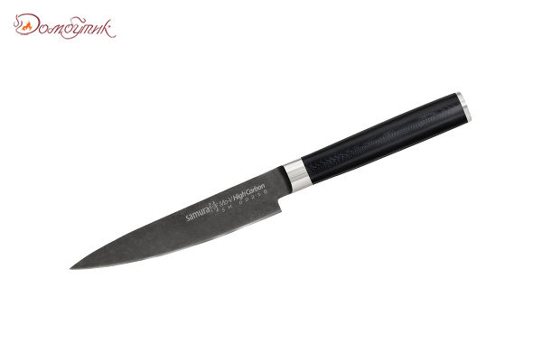 Нож кухонный "Samura Mo-V Stonewash" универсальный 125 мм, G-10