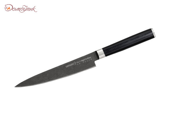 Нож кухонный "Samura Mo-V Stonewash" универсальный 150 мм, G-10