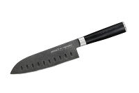 Нож кухонный "Samura Mo-V Stonewash" Сантоку 180 мм, G-10 - фото 1