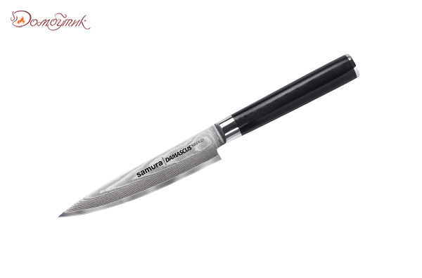 Нож кухонный "Samura DAMASCUS" универсальный 125 мм, дамаск 67 слоев - фото 1