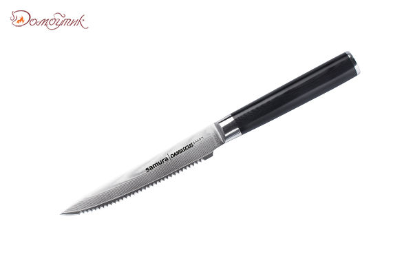 Нож кухонный "Samura DAMASCUS" для томатов 120 мм, дамаск 67 слоев - фото 1