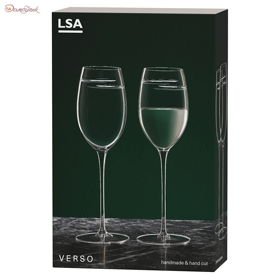 Набор из 2 бокалов для белого вина Signature Verso 340 мл, LSA International - фото 6