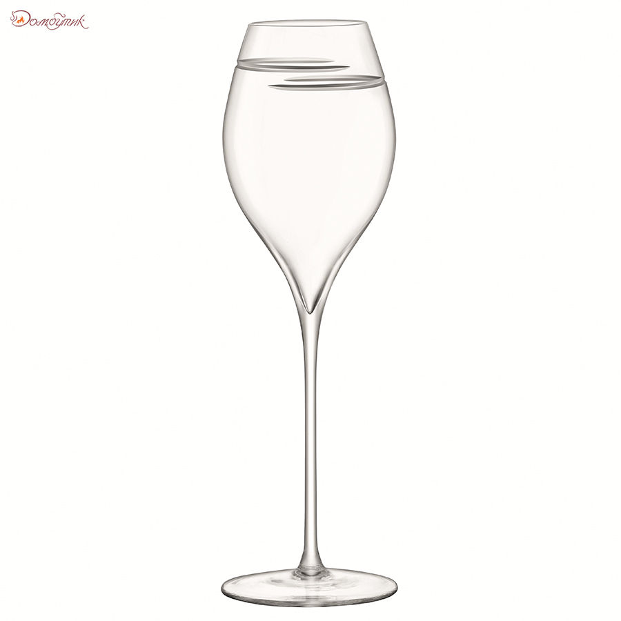 Набор из 2 бокалов для шампанского Signature Verso Tulip 370 мл, LSA International - фото 4