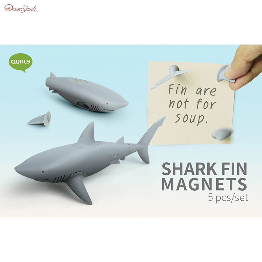 Набор из 5 магнитов для холодильника Shark - фото 3