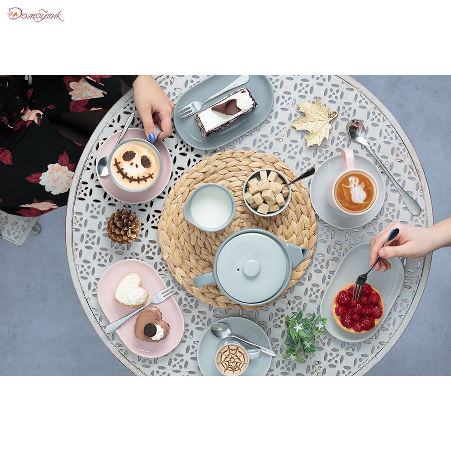 Тарелка сервировочная Cafe Concept 19,6х12,5 см серая - фото 3