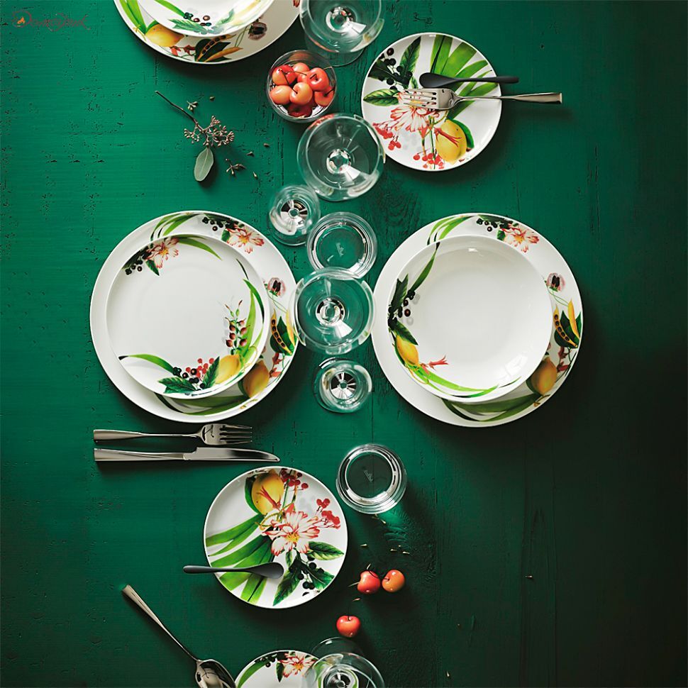 Набор тарелок закусочных с бортом Rosenthal Фруктовый сад 23см, 6 шт - фото 3