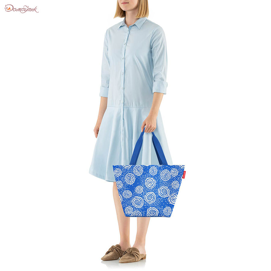 Сумка Shopper M batik strong blue - фото 3