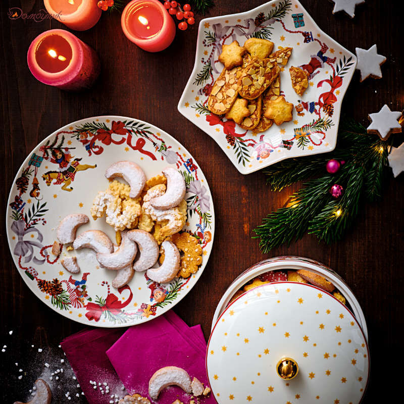 Тарелка закусочная Hutschenreuther Рождественские песни 22 см, фарфор - фото 3
