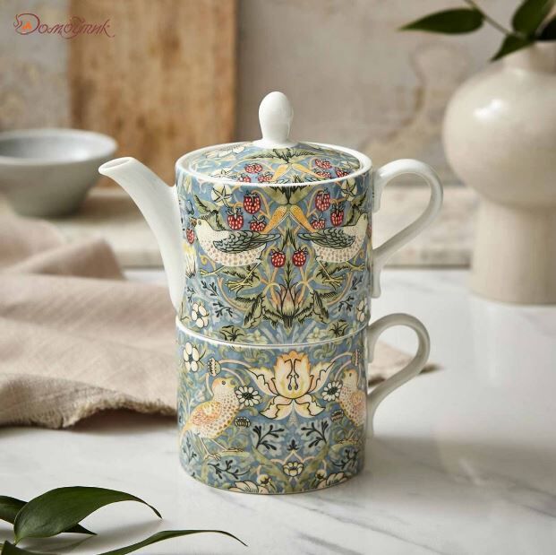 Набор чайный Эгоист Spode Моррис и Ко. Дрозды, 280мл, фарфор, п/к - фото 3