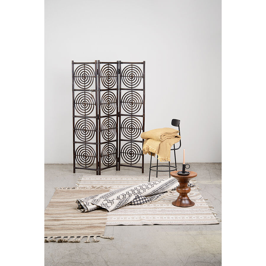 Ковер из хлопка, шерсти и джута с геометрическим орнаментом из коллекции Ethnic, 200х300 см - фото 3