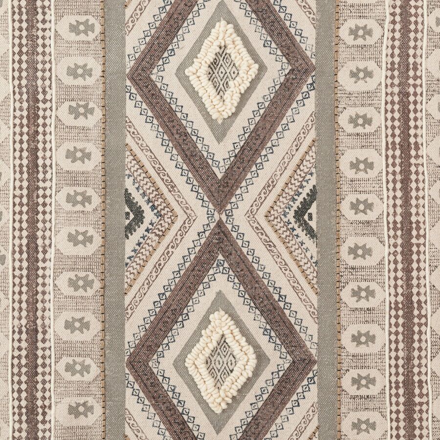 Ковер из хлопка, шерсти и джута с геометрическим орнаментом из коллекции Ethnic, 200х300 см - фото 5