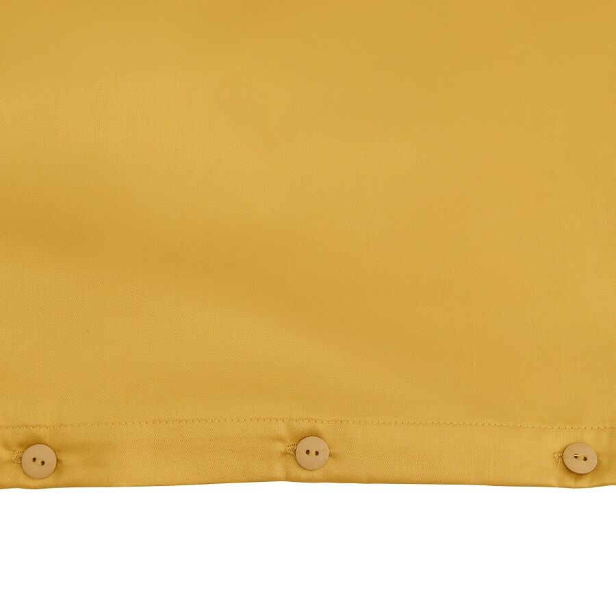 Комплект детского постельного белья из сатина горчичного цвета из коллекции Essential, 100х120 см - фото 5