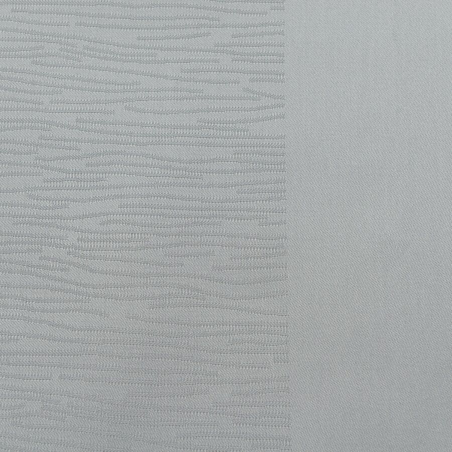 Скатерть жаккардовая серого цвета из хлопка с вышивкой из коллекции Essential, 180х180 см - фото 3