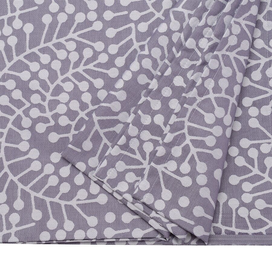 Скатерть из хлопка фиолетово-серого цвета с рисунком Спелая смородина, Scandinavian touch, 180х260см - фото 5