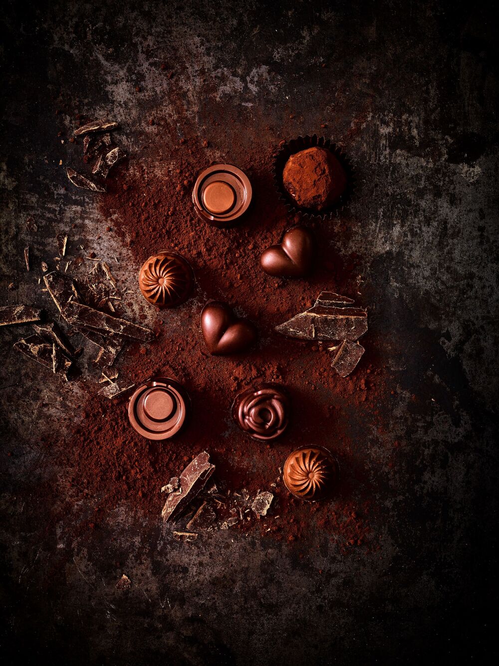 Набор форм для шоколадных конфет и пралине Birkmann Сердечки 21x11,5 см, силикон, 2 шт, 30 конфет - фото 4