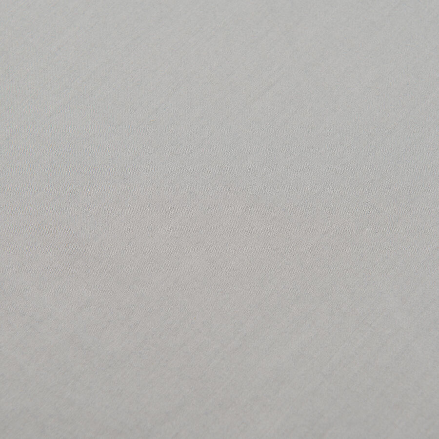 Простыня на резинке из умягченного сатина серого цвета из коллекции Essential, 180х200х30 см - фото 3