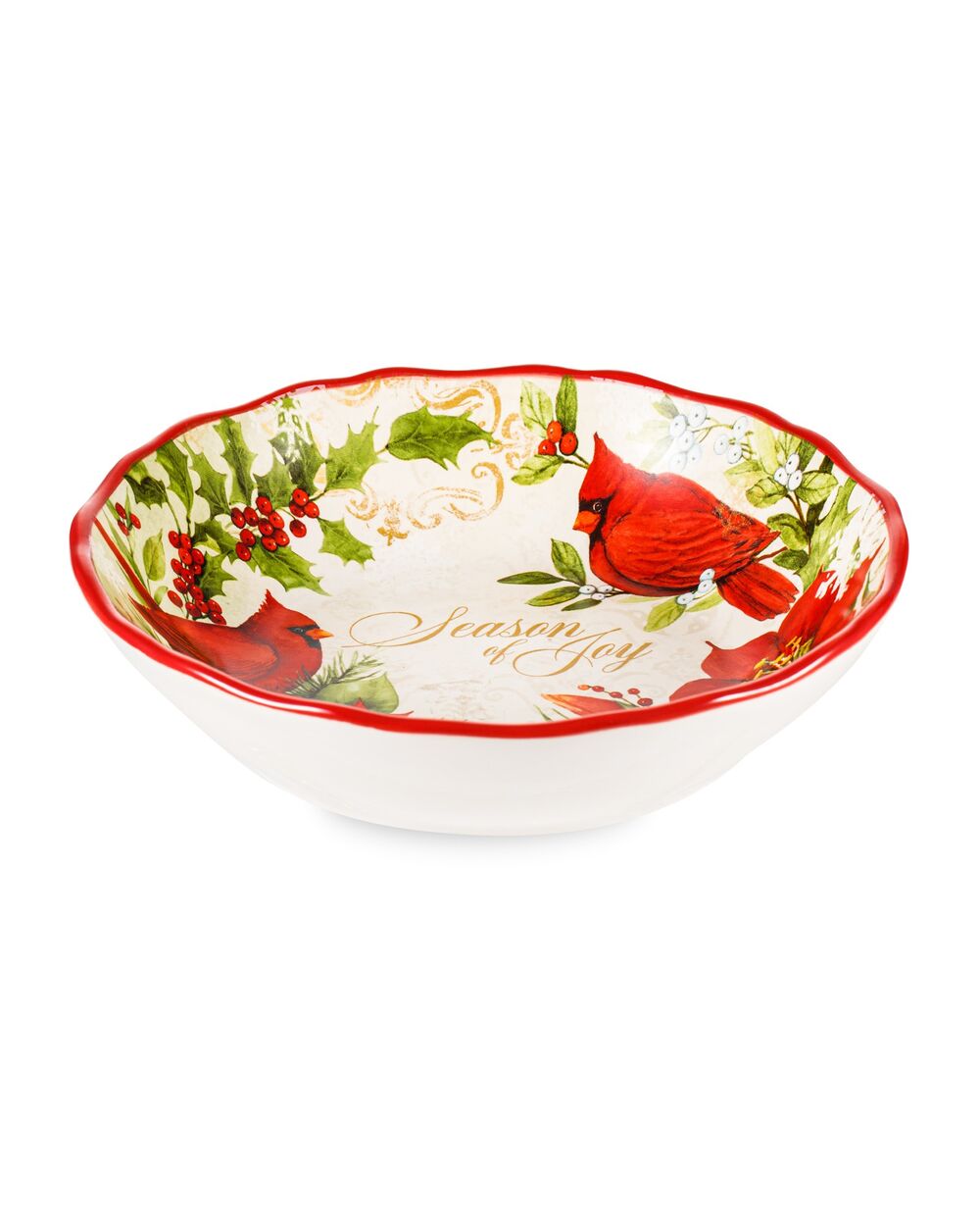 Тарелка суповая Красочная зима 23 см, керамика, Certified International - фото 3