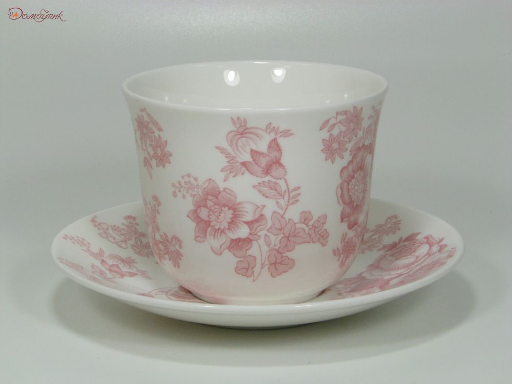 Чайная пара "Викторианская роза" (розовая) 500 мл - фото 4