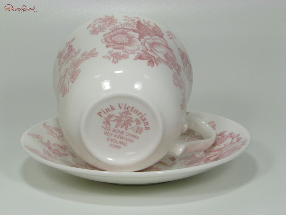 Чайная пара "Викторианская роза" (розовая) 500 мл - фото 5