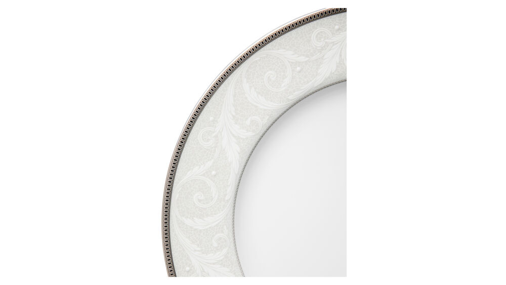 Тарелка закусочная Narumi Платиновый ноктюрн 23 см, фарфор костяной - фото 4