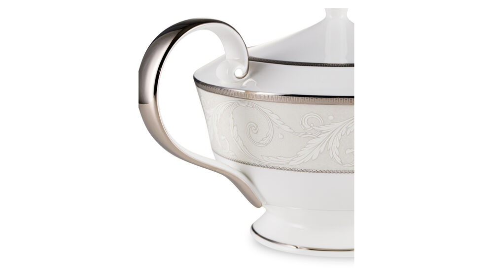 Сервиз чайный Narumi Платиновый ноктюрн на 6 персон 21 предмет, фарфор костяной - фото 10
