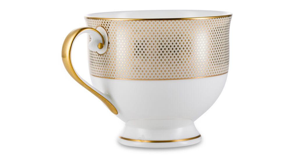 Чашка чайная с блюдцем Narumi Золотой алмаз 240 мл, фарфор костяной - фото 3