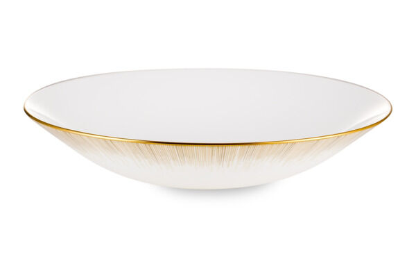 Тарелка суповая Narumi Сверкающее Золото 23 см, фарфор костяной - фото 2