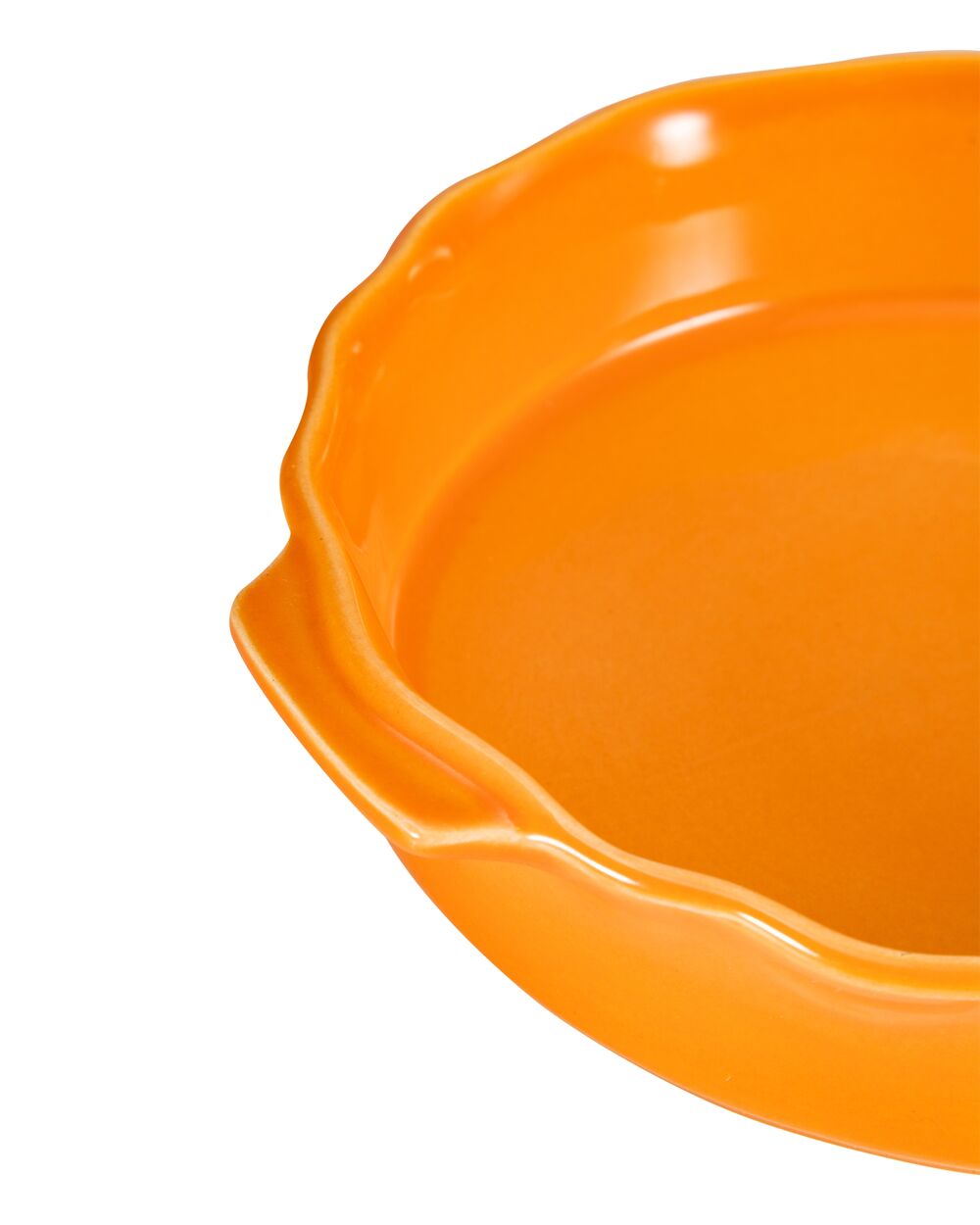 Форма для запекания круглая Esprit de cuisine Festonne d22,5 см, 1,2 л, ручки, оранжевая - фото 4