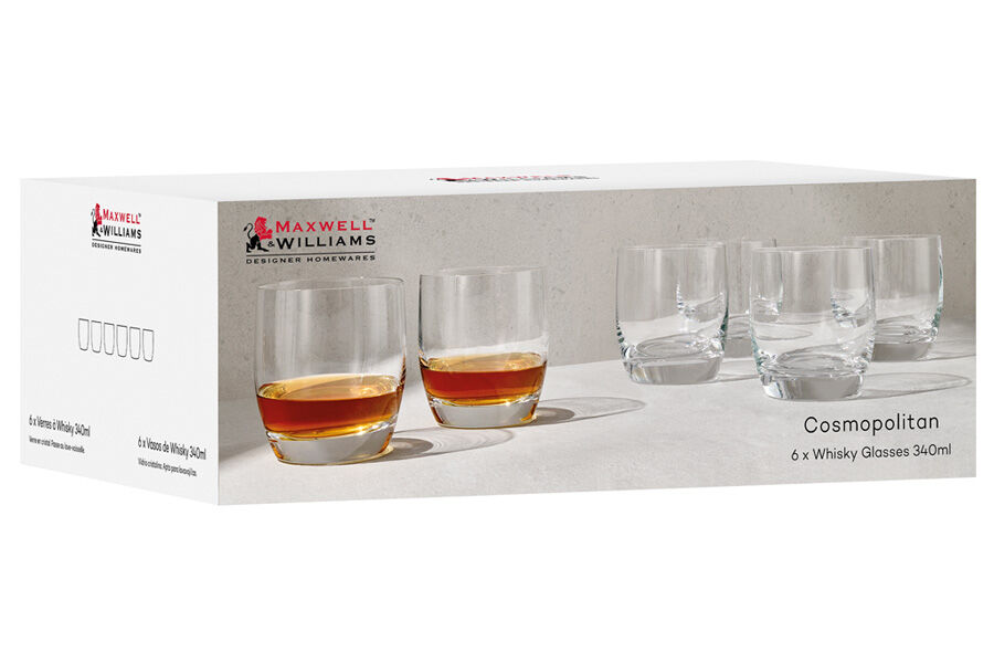 Набор стаканов для виски Cosmopolitan, 0,34 л, 6 шт, Maxwell and Williams - фото 3